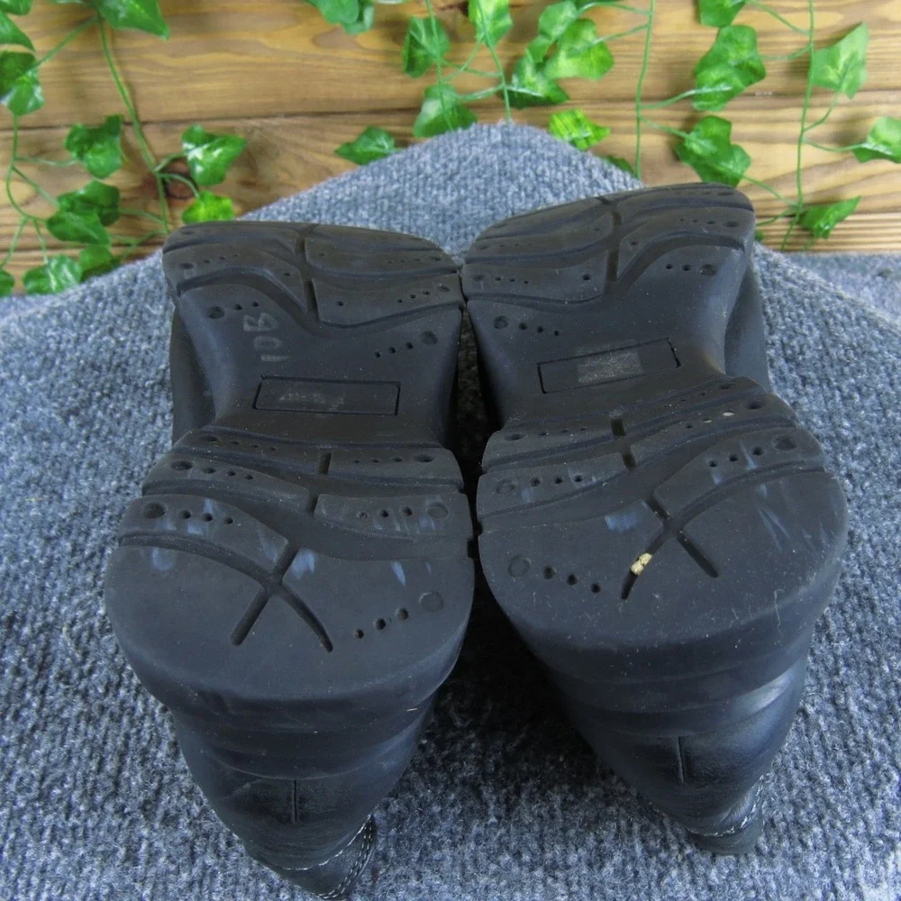 Colin Stuart Womens 9.5M Black Leather Slip-On Bootie Casual Comfortable‎ Shoes